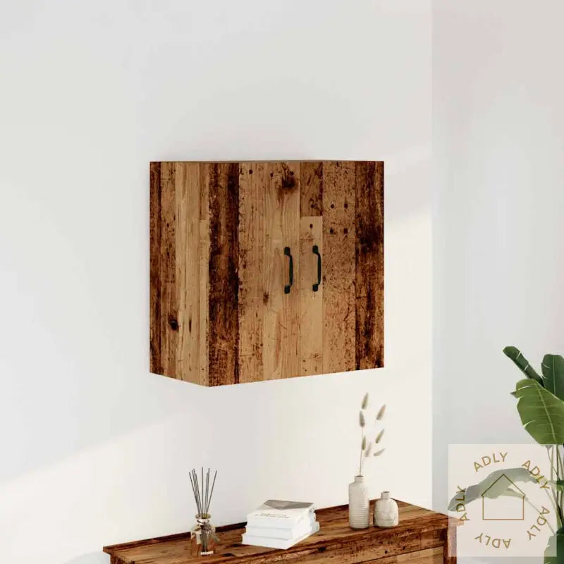 Veggskap Gammelt Tre 60X31X60 Cm Konstruert Tre