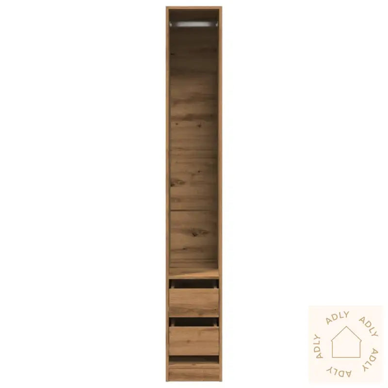 Garderobe Artisan Eik 30X50X200 Cm Konstruert Tre