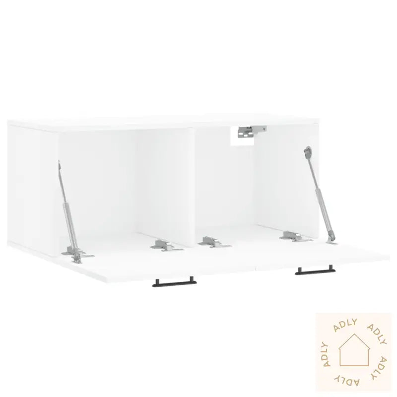 Veggskap Hvit 80X36,5X35 Cm Konstruert Tre