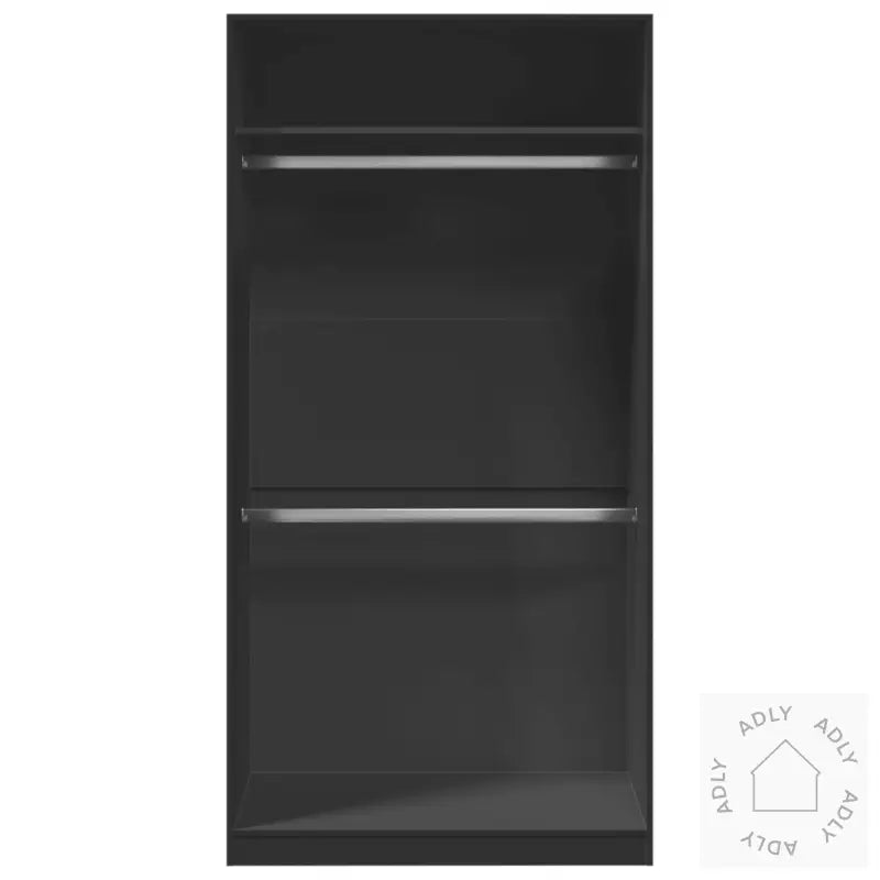 Garderobe Svart 100X50X200 Cm Sponplate