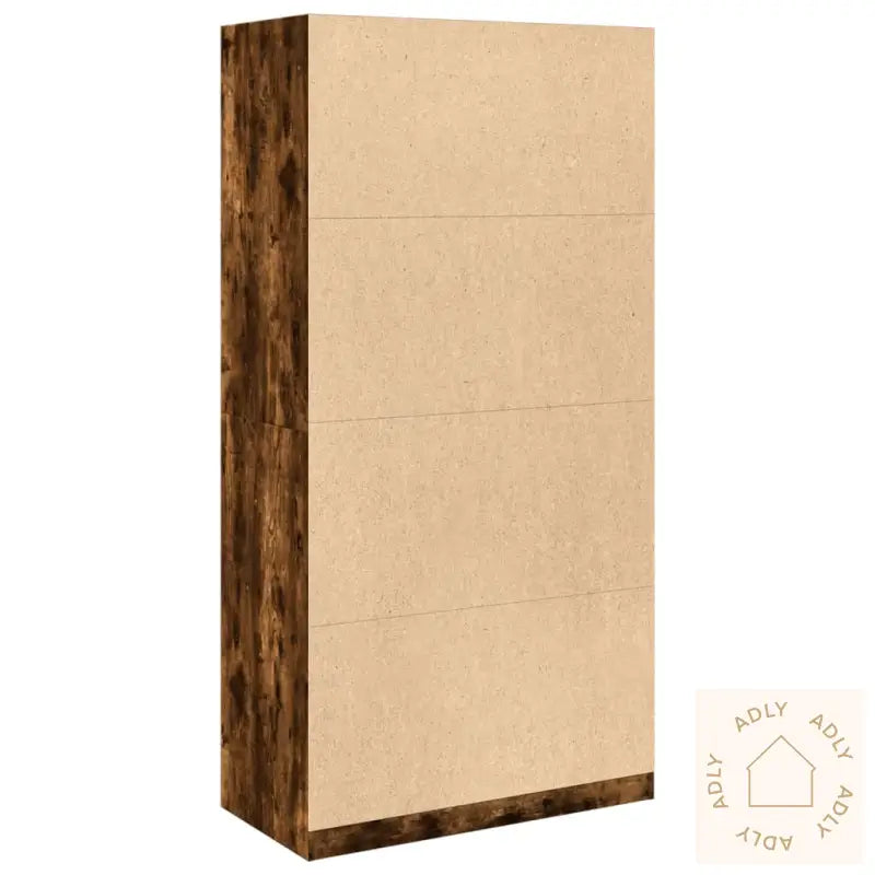 Garderobe Røkt Eik 100X50X200 Cm Konstruert Tre