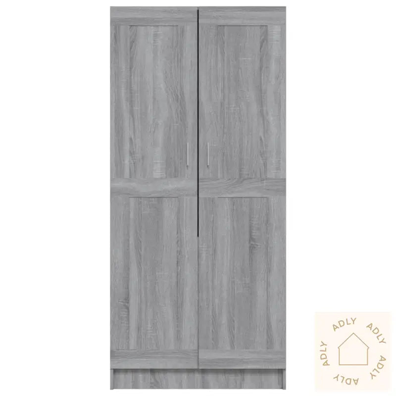 Garderobe Grå Sonoma 82,5X51,5X180 Cm Konstruert Tre