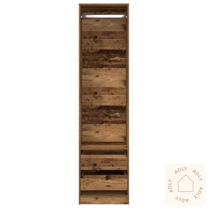 Garderobe Gammelt Tre 50X50X200 Cm Konstruert Tre