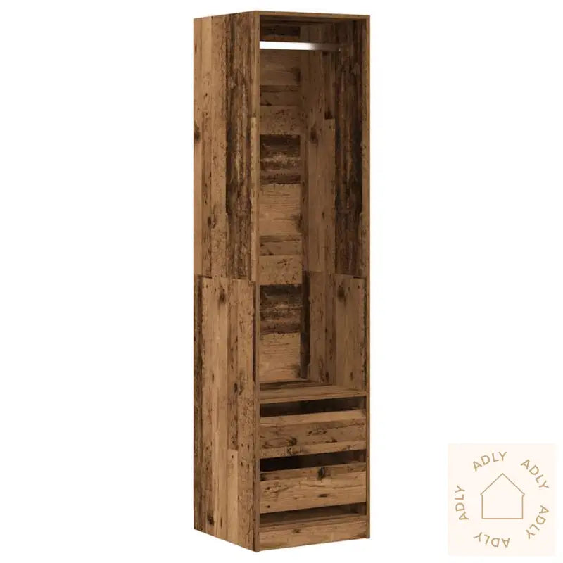 Garderobe Gammelt Tre 50X50X200 Cm Konstruert Tre