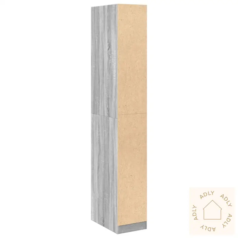Garderobe Grå Sonoma 30X50X200 Cm Konstruert Tre