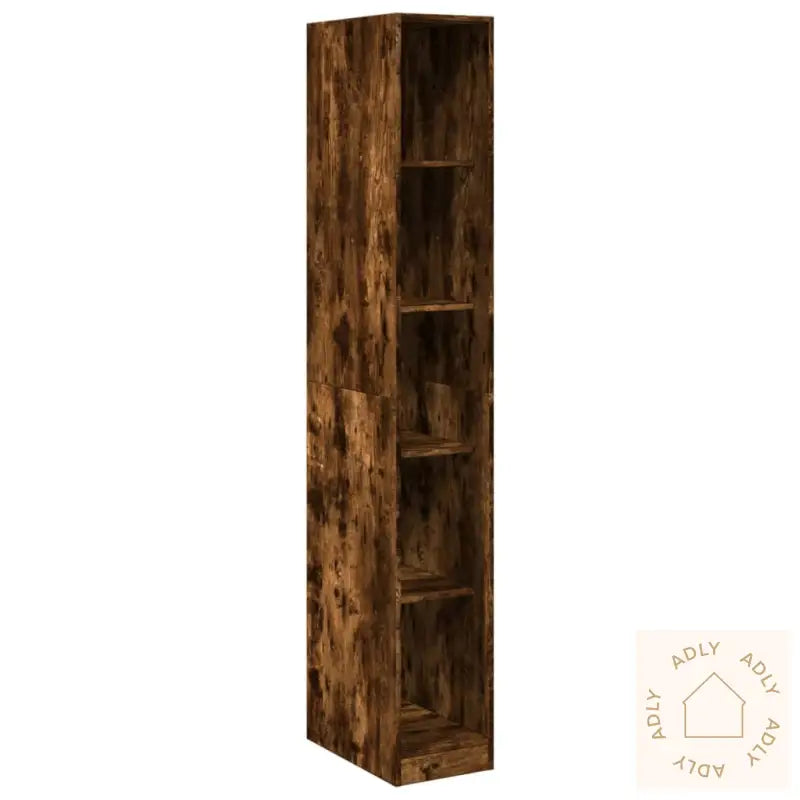 Garderobe Røkt Eik 30X50X200 Cm Konstruert Tre
