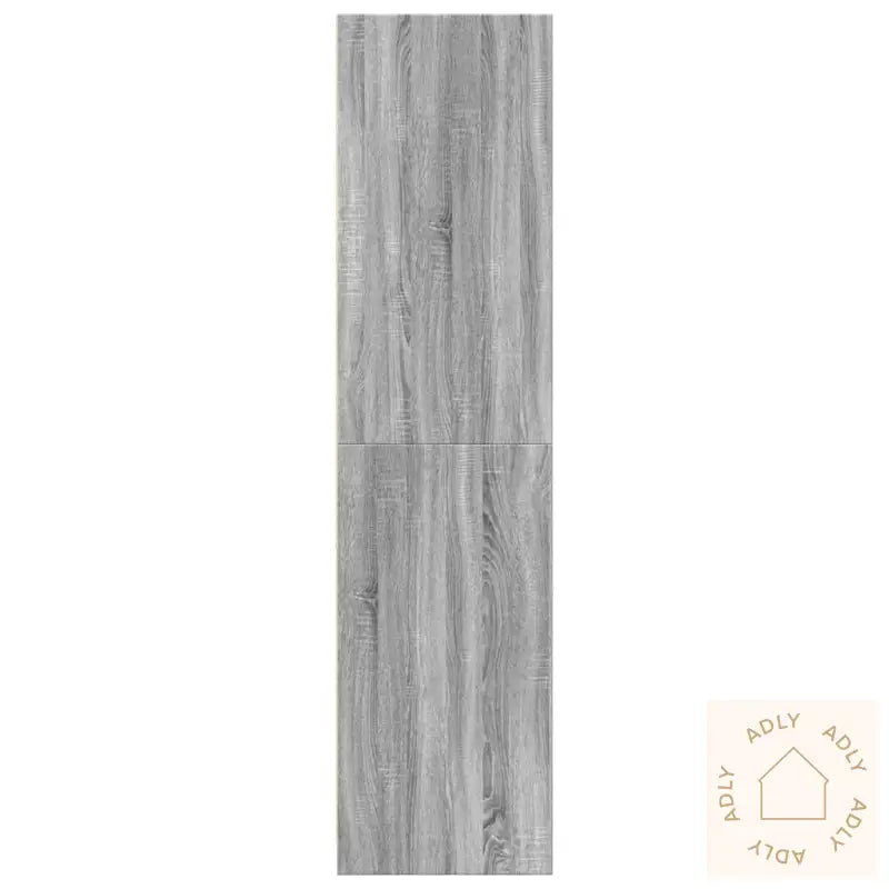 Garderobe Grå Sonoma 30X50X200 Cm Konstruert Tre