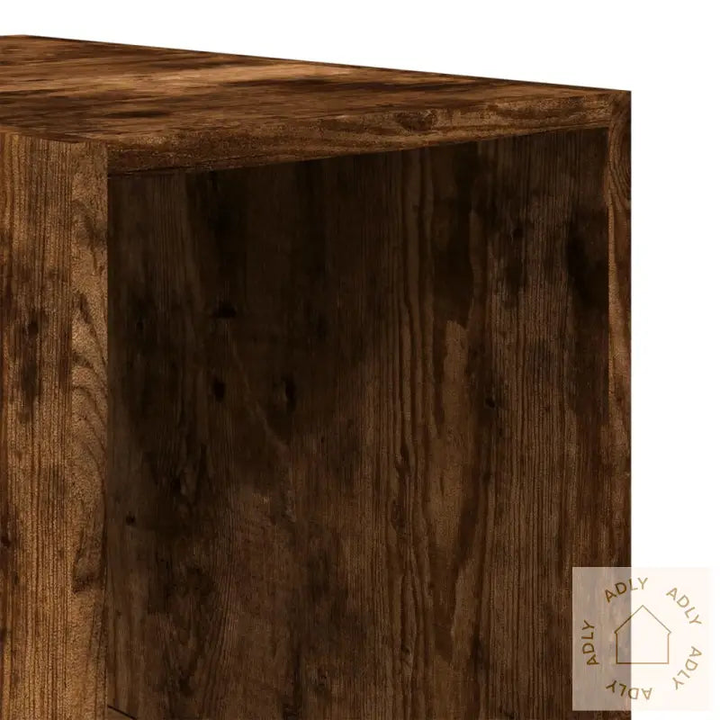 Garderobe Røkt Eik 30X50X200 Cm Konstruert Tre