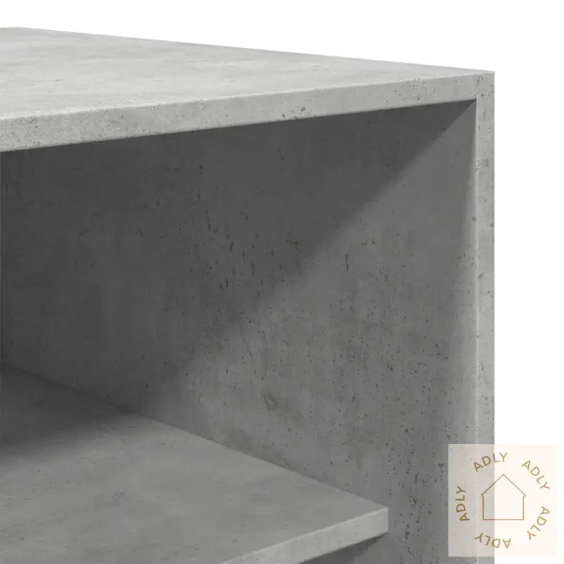 Garderobe Betonggrå 80X50X200 Cm Konstruert Tre