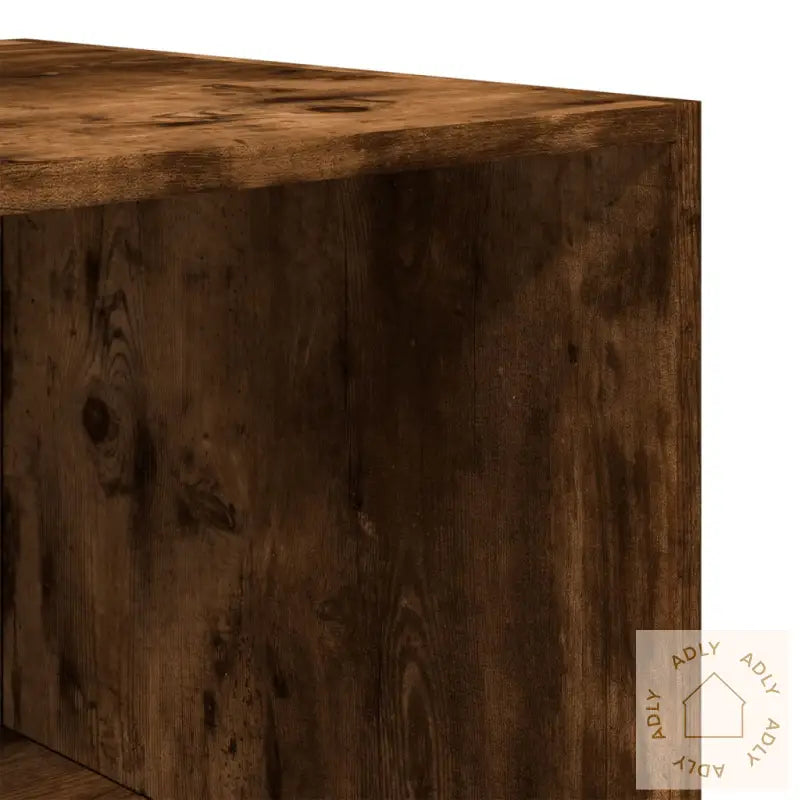 Garderobe Røkt Eik 100X50X200 Cm Konstruert Tre