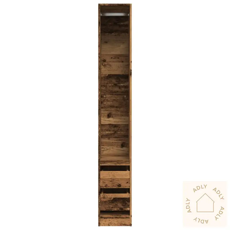 Garderobe Gammelt Tre 30X50X200 Cm Konstruert Tre