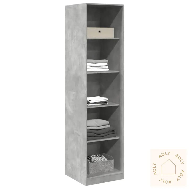 Garderobe Betonggrå 50X50X200 Cm Sponplate