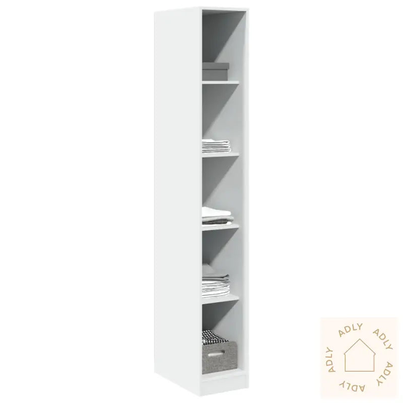 Garderobe Hvit 30X50X200 Cm Konstruert Tre