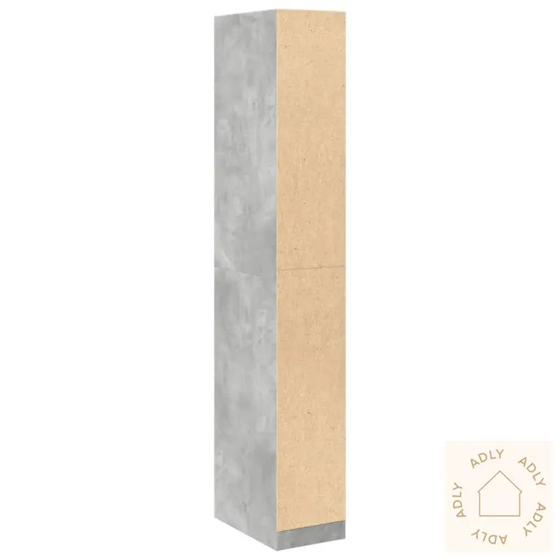 Garderobe Betonggrå 30X50X200 Cm Konstruert Tre