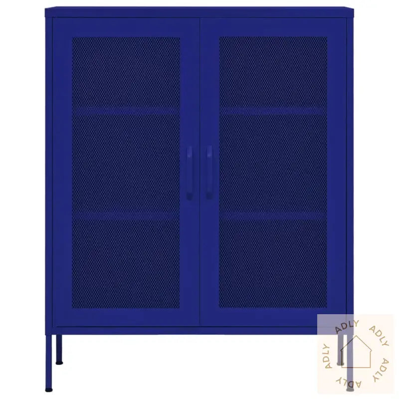 Oppbevaringsskap Marineblå 80X35X101,5 Cm Stål