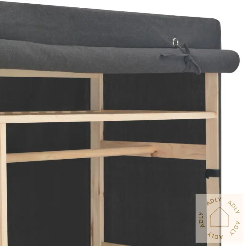 Garderobeskap Grå 110X40X170 Cm Stoff