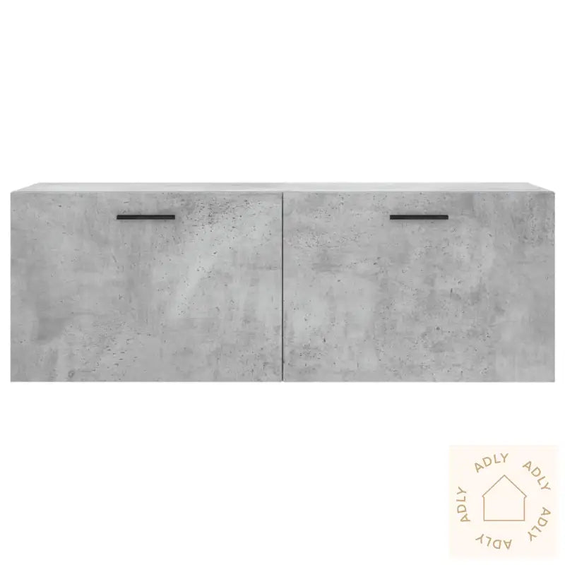 Veggskap Betonggrå 100X36,5X35 Cm Konstruert Tre