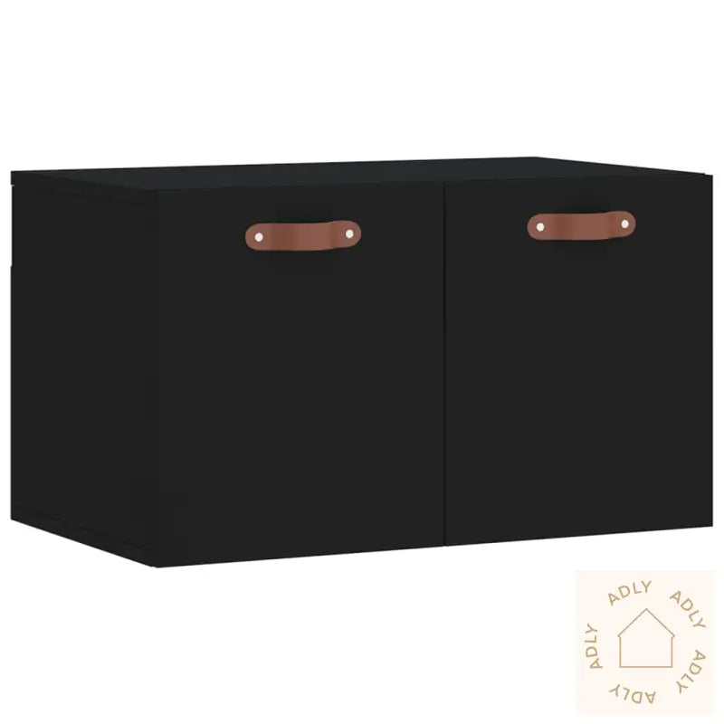 Veggskap Svart 60X36,5X35 Cm Konstruert Tre