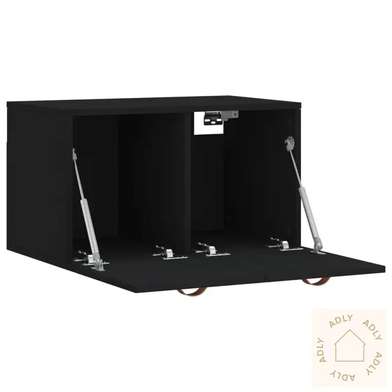 Veggskap Svart 60X36,5X35 Cm Konstruert Tre