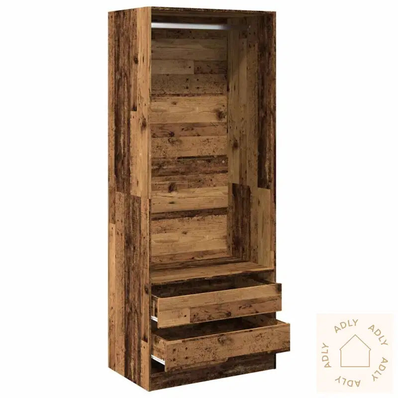 Garderobe Gammelt Tre 80X50X200 Cm Konstruert Tre