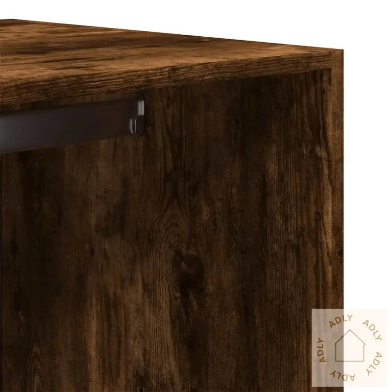 Garderobe Røkt Eik 80X50X200 Cm Konstruert Tre