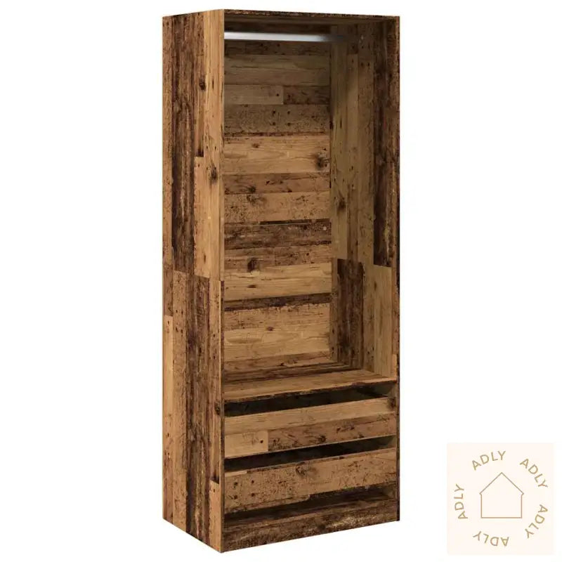 Garderobe Gammelt Tre 80X50X200 Cm Konstruert Tre