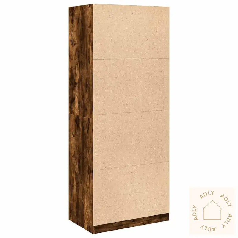 Garderobe Røkt Eik 80X50X200 Cm Konstruert Tre