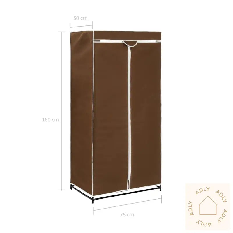 Garderobeskap Brun 75X50X160 Cm