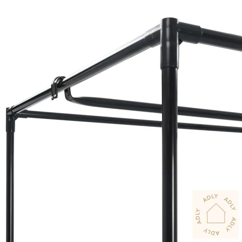 Garderobeskap Svart 75X50X160 Cm