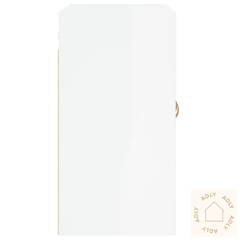 Veggskap Høyglans Hvit 60X31X60 Cm Konstruert Tre