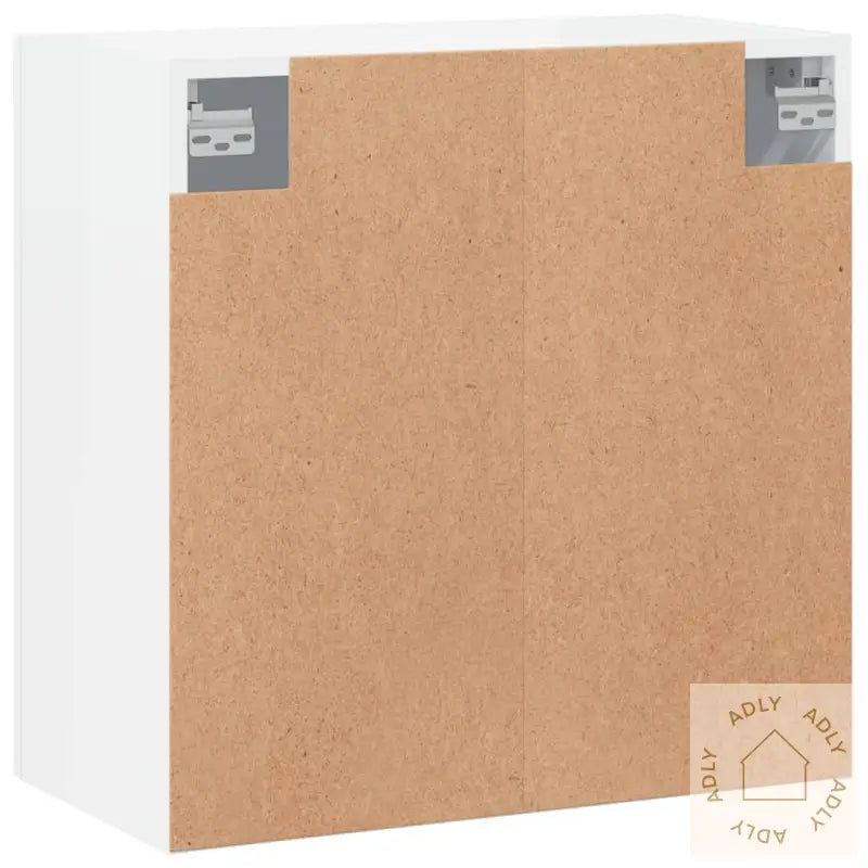 Veggskap Høyglans Hvit 60X31X60 Cm Konstruert Tre