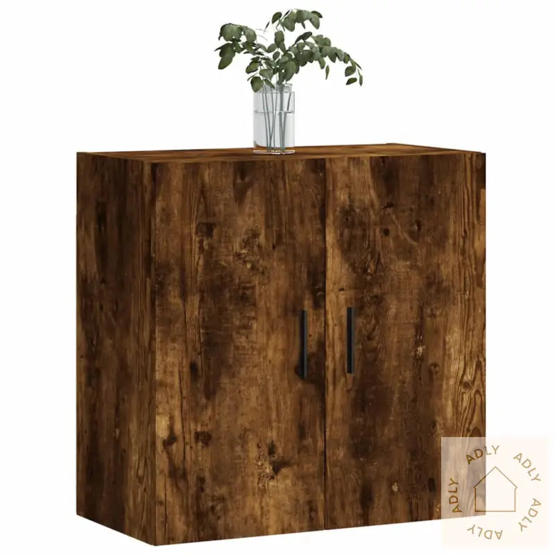 Veggskap Røkt Eik 60X31X60 Cm Konstruert Tre