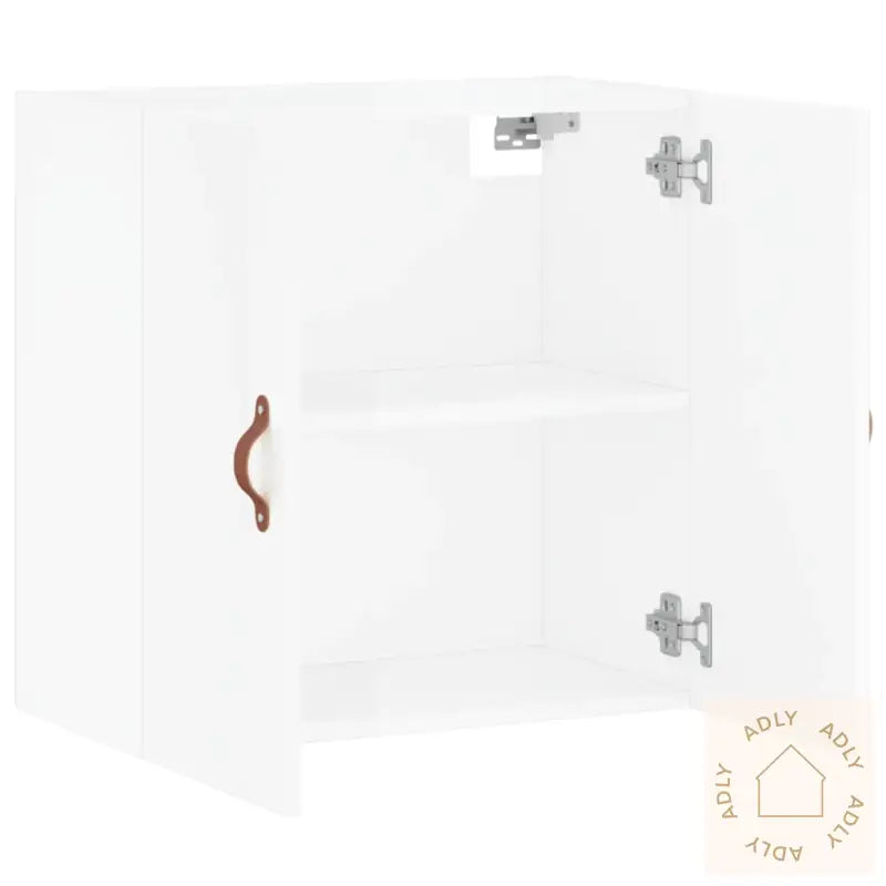 Veggskap Høyglans Hvit 60X31X60 Cm Konstruert Tre