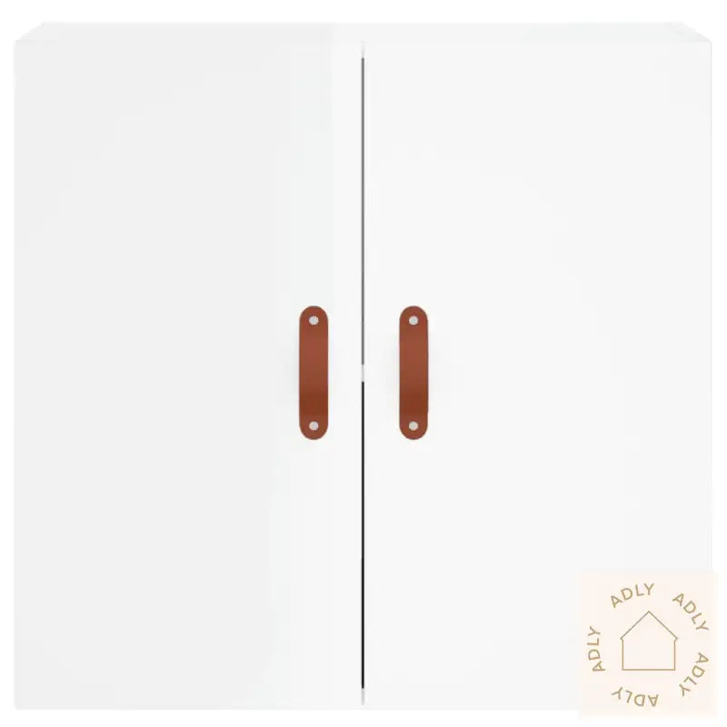 Veggskap Høyglans Hvit 60X31X60 Cm Konstruert Tre