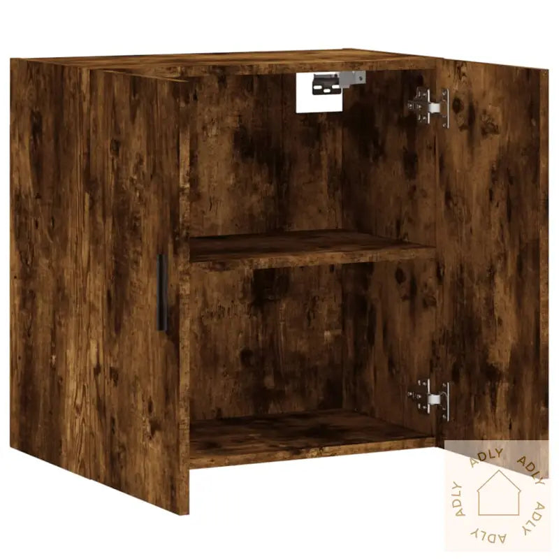 Veggskap Røkt Eik 60X31X60 Cm Konstruert Tre