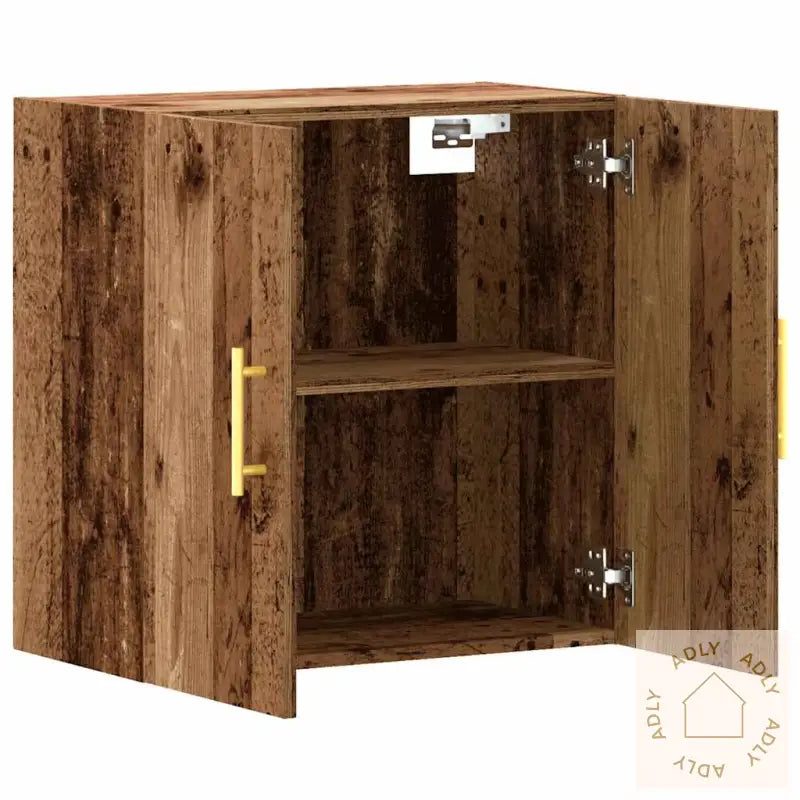 Veggskap Gammelt Tre 60X31X60 Cm Konstruert Tre