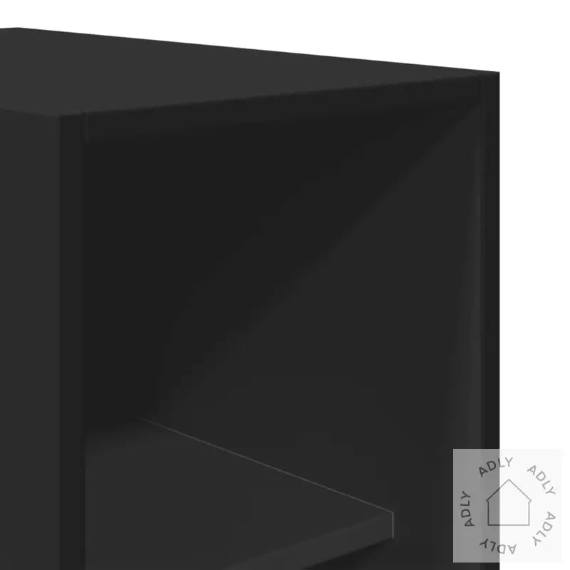 Garderobe Svart 30X50X200 Cm Konstruert Tre