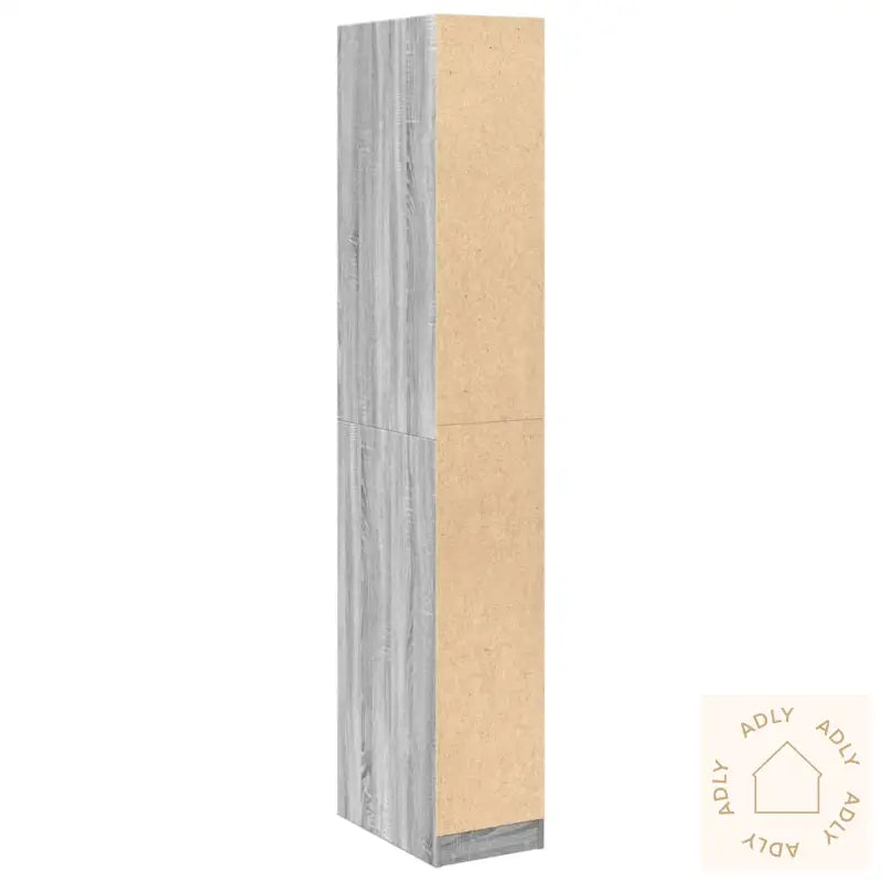 Garderobe Grå Sonoma 30X50X200 Cm Konstruert Tre