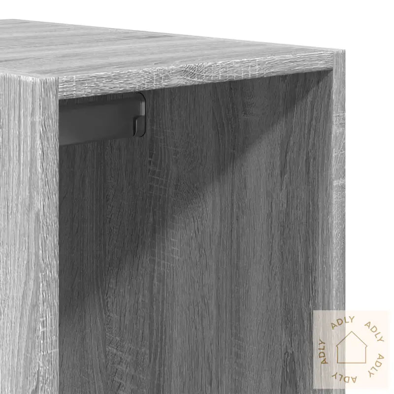 Garderobe Grå Sonoma 30X50X200 Cm Konstruert Tre