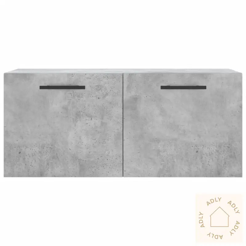 Veggskap Betonggrå 80X36,5X35 Cm Konstruert Tre