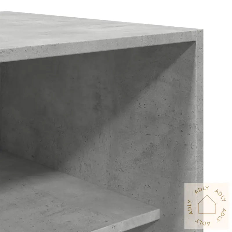 Garderobe Betonggrå 80X50X200 Cm Konstruert Tre