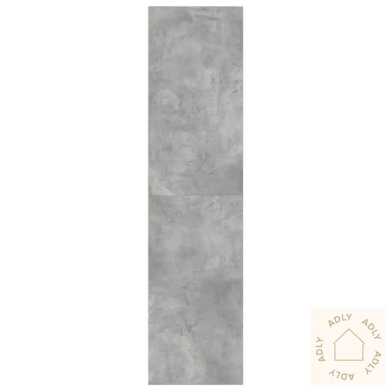 Garderobe Betonggrå 80X50X200 Cm Konstruert Tre