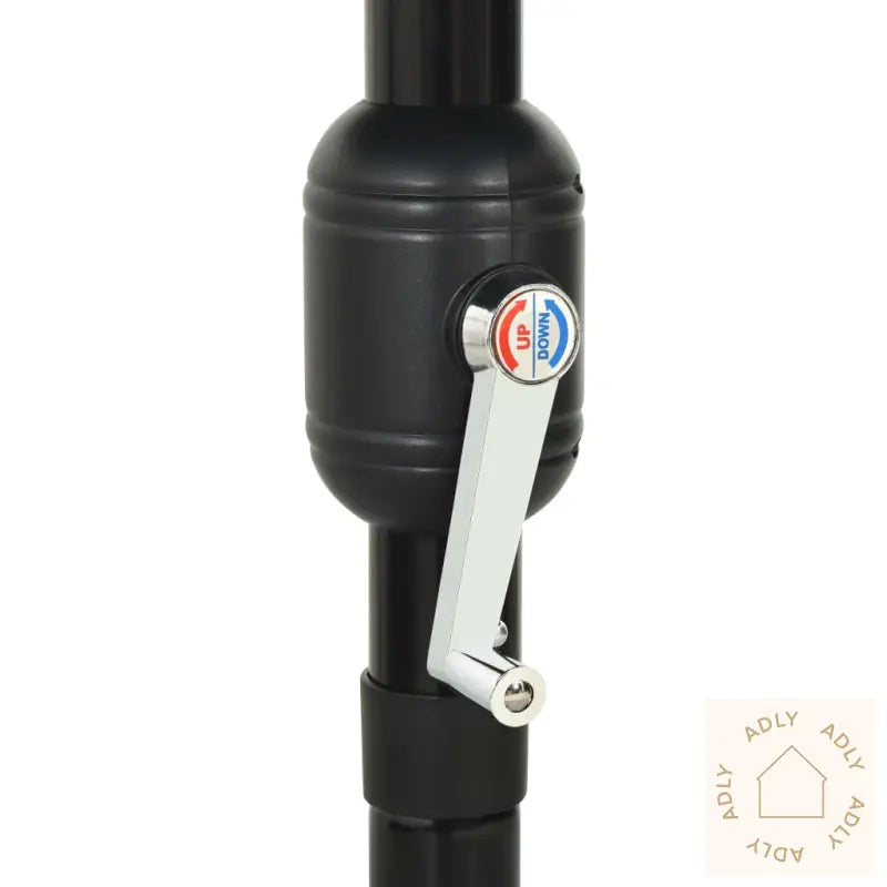 Hageparasoll Med Aluminiumsstang 3 Nivåer Antrasitt 3,5 M