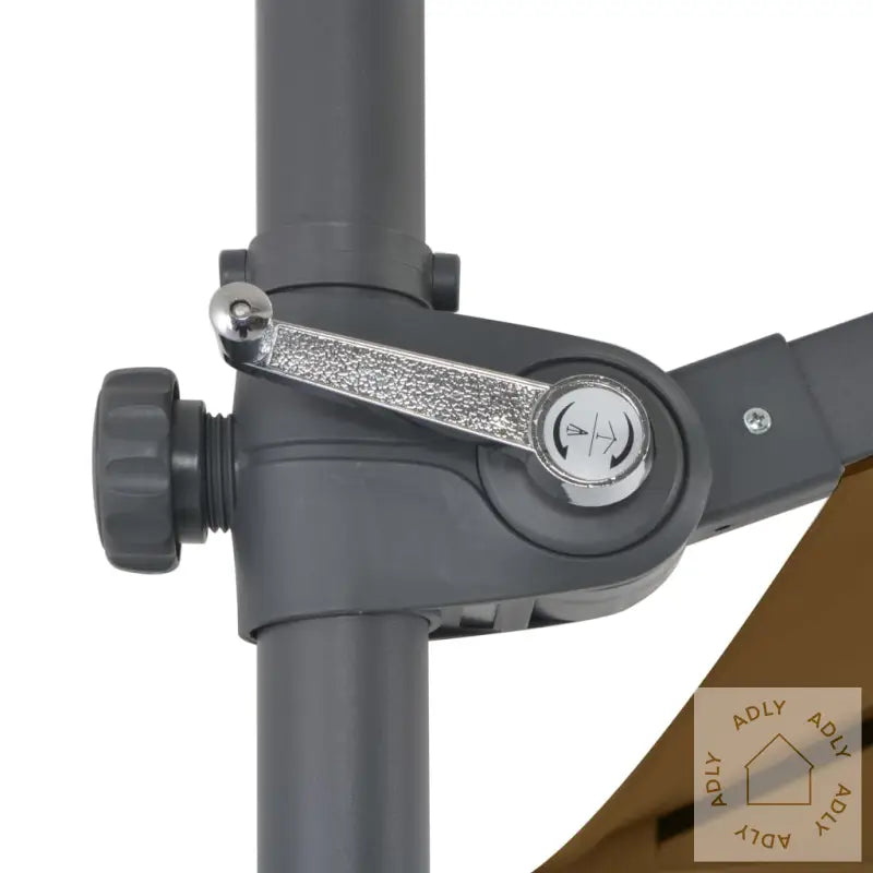 Hageparasoll Med Bærbar Fot Gråbrun