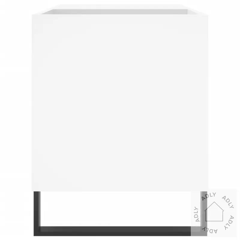 Hifi-Benk Hvit 85X38X48 Cm Konstruert Tre