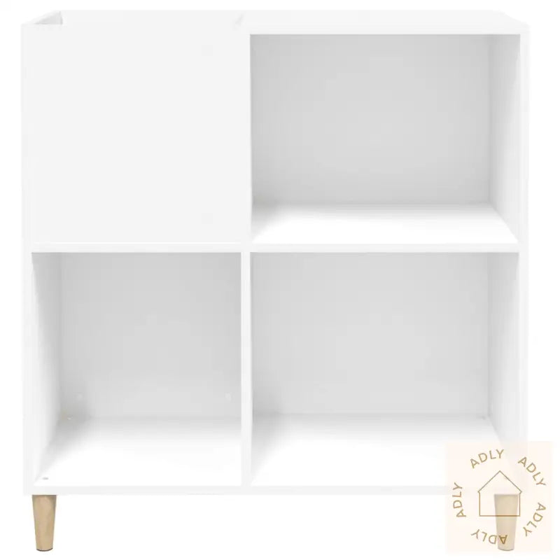 Hifi-Benk Hvit 84,5X38X89 Cm Konstruert Tre