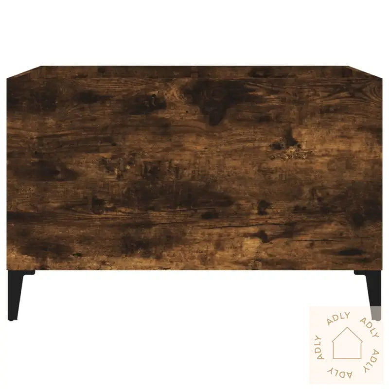 Hifi-Benk Røkt Eik 74,5X38X48 Cm Konstruert Tre