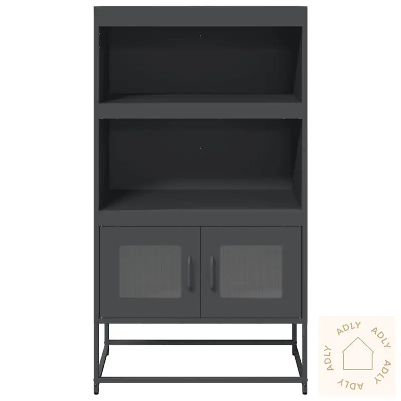 Highboard Antrasitt 68X39X123 Cm Stål