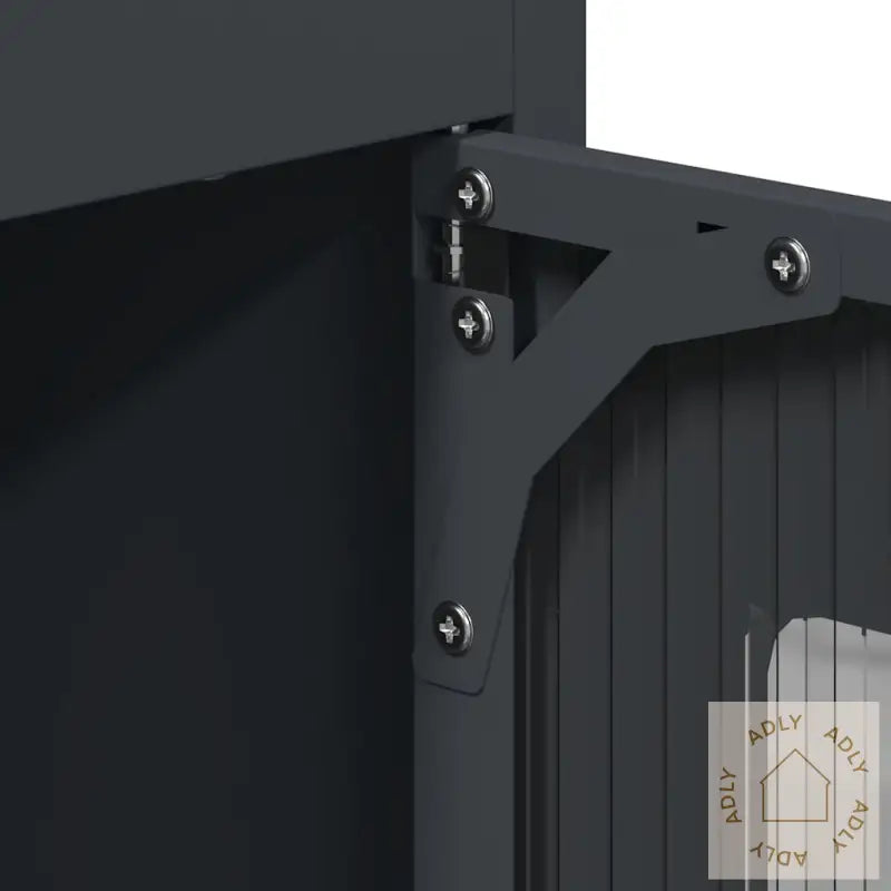 Highboard Antrasitt 68X39X123 Cm Stål