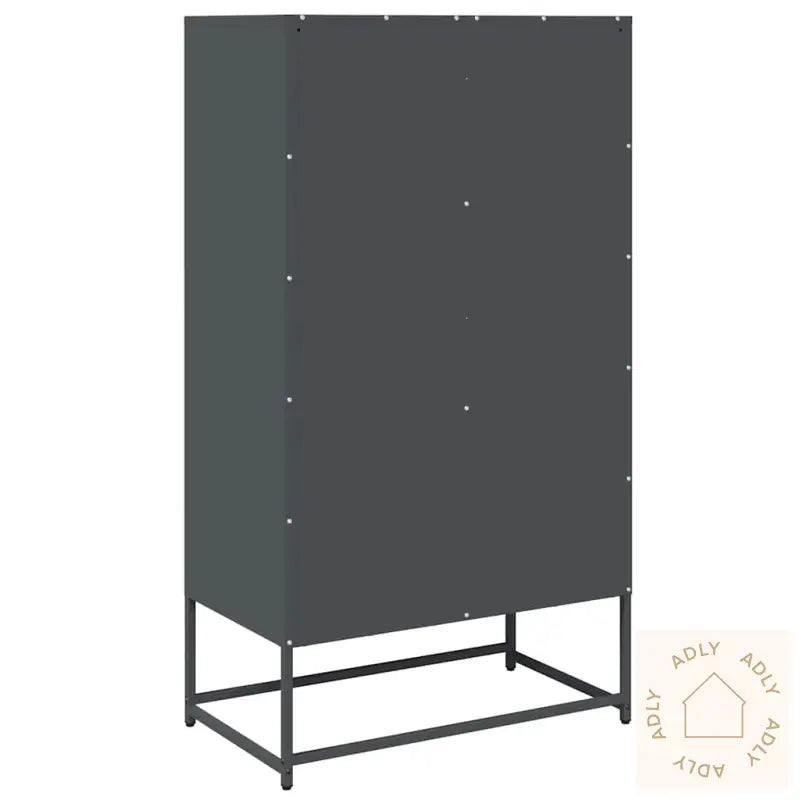 Highboard Antrasitt 68X39X123 Cm Stål